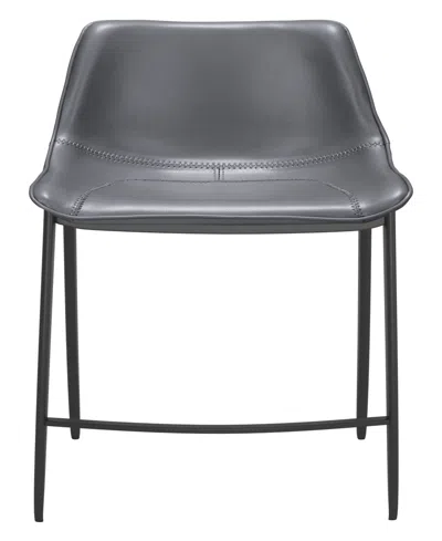 Zuo 43" Steel, Polyurethane Magnus Bar Chair