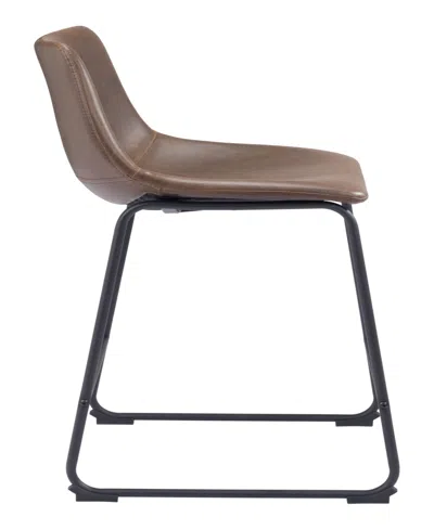 Zuo 35" Each, Set Of 2 Steel, Polyurethane Smart Counter Chair