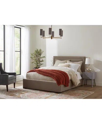 Macy's Naliya Queen Upholstered Storage Bed In Brown