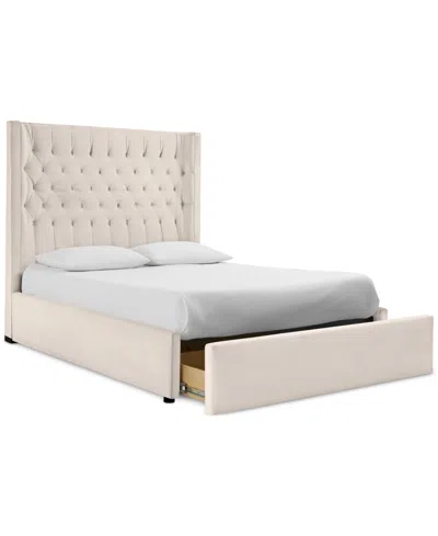 Macy's Cadelyn King Upholstered Storage Bed In Sand