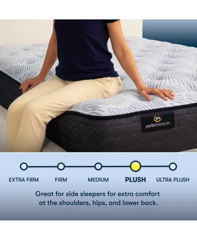 Serta Perfect Sleeper Blue Lagoon Night 13" Plush Mattress-king In Transparent