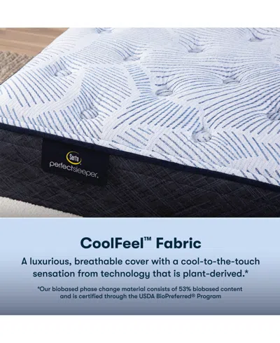 Serta Perfect Sleeper Blue Lagoon Night 13" Plush Mattress-king In Transparent