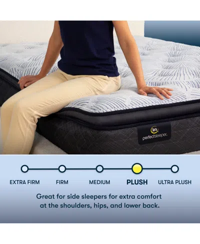 Serta Perfect Sleeper Blue Lagoon Night 14" Plush Pillow Top Mattress-california King In Transparent