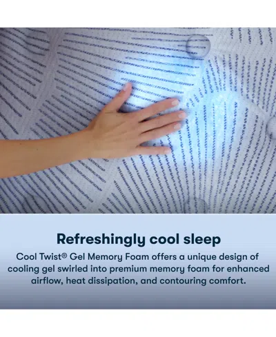 Serta Perfect Sleeper Blue Lagoon Night 14" Plush Pillow Top Mattress-california King In Transparent