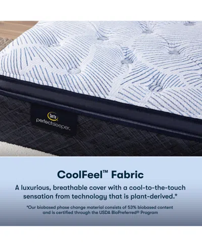 Serta Perfect Sleeper Blue Lagoon Night 14" Plush Pillow Top Mattress-california King In Transparent