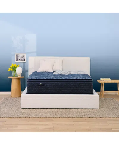 Serta Perfect Sleeper Cobalt Calm 14" Medium Pillow Top Mattress-twin Xl In Transparent