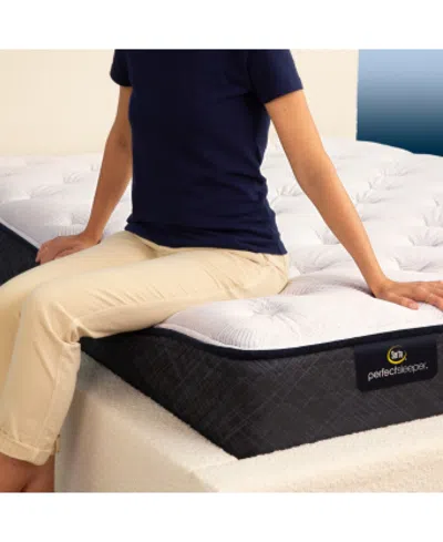 Serta Perfect Sleeper Adoring Night 10.5" Plush Mattress Set, Queen Split In Transparent