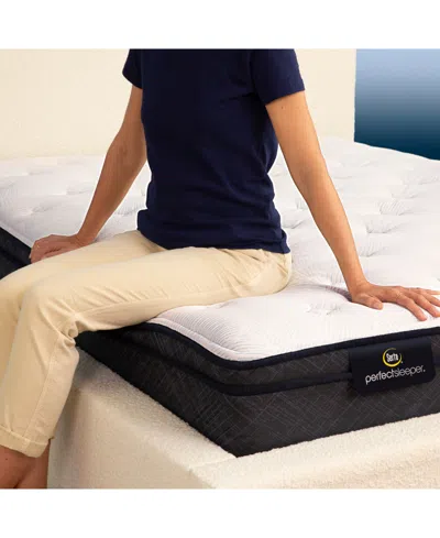 Serta Perfect Sleeper Adoring Night 11" Plush Euro Top Mattress Set, Queen Split In Transparent