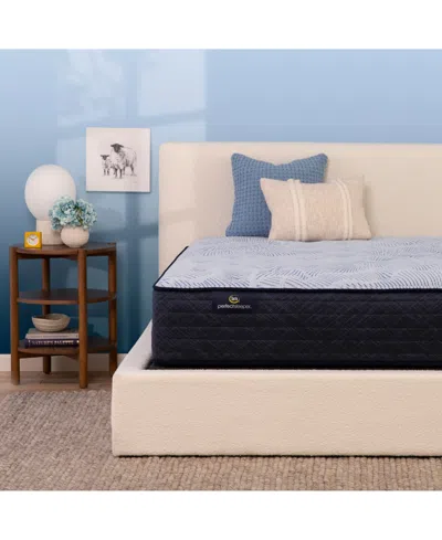 Serta Perfect Sleeper Blue Lagoon Night 13" Plush Mattress Set, Queen In Transparent