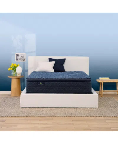 Serta Perfect Sleeper Cobalt Calm 14" Firm Pillow Top Mattress Set, Full In Transparent