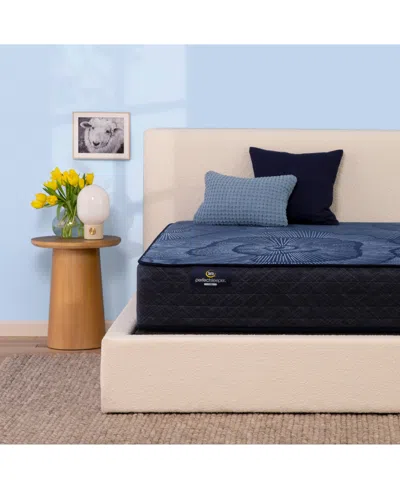 Serta Perfect Sleeper Dazzling Night 12" Medium Hybrid Mattress Set, Full In Transparent