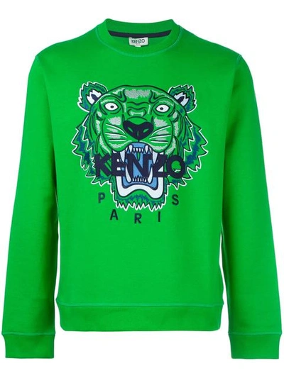 Kenzo Tiger Sweatshirt - Farfetch In Green