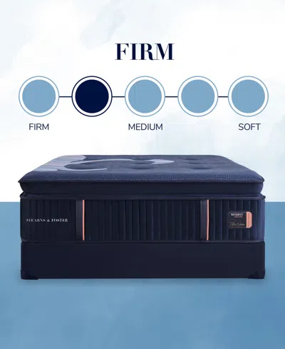 Stearns & Foster Reserve 17" Firm Euro Pillowtop Innerspring Luxury Mattress- California King In Transparent