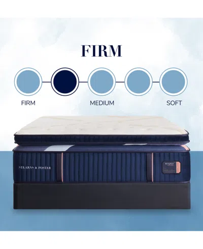 Stearns & Foster Reserve Duet 17" Firm Euro Pillowtop Innerspring Luxury- Queen In Transparent