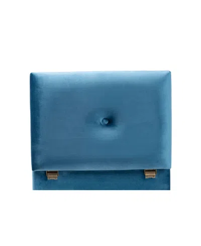 Baxton Studio Elias Modern And Contemporary Velvet Fabric Upholstered And Finished Wood Storage Ottoman