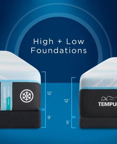 Tempur-pedic Probreeze 12" Medium Memory Foam Cooling Mattress- Queen In Transparent