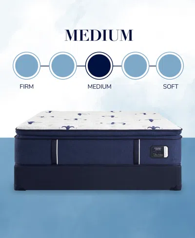 Stearns & Foster Studio 14.5" Medium Euro Pillowtop Innerspring Luxury Mattress Set- King In Transparent