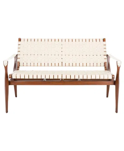 Safavieh Dilan 52" Leather Loveseat