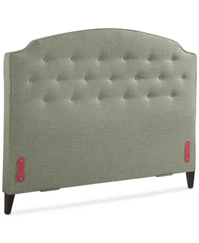 Macy's Aminah Upholstered Twin Headboard In Green