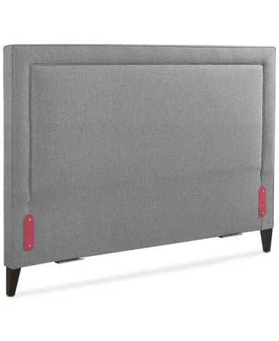 Macy's Naliya Upholstered Twin Headboard In Gray
