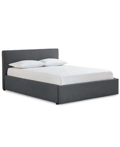 Macy's Mariley Queen Upholstered Storage Bed In Gray