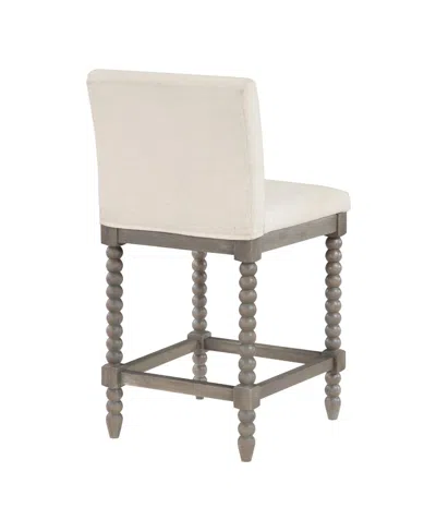 Osp Home Furnishings Abbott 26" Spindle Counter Stool With Frame And Faux Leather