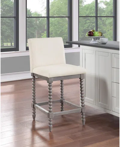 Osp Home Furnishings Abbott 26" Spindle Counter Stool With Frame And Faux Leather
