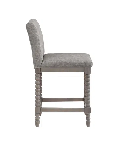 Osp Home Furnishings Abbott 26" Spindle Counter Stool With Frame And Faux Leather