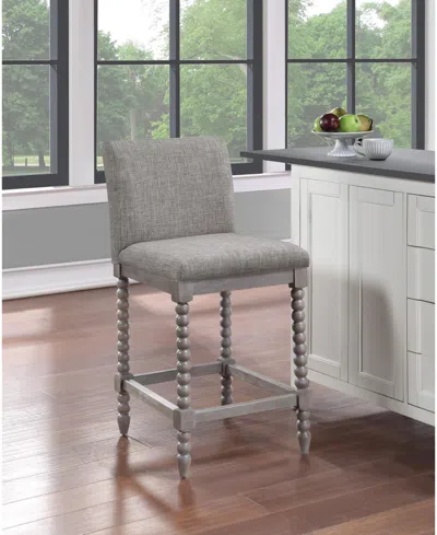 Osp Home Furnishings Abbott 26" Spindle Counter Stool With Frame And Faux Leather