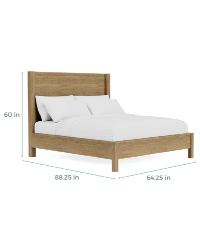 Macy's Davie Queen Panel Bed In Brown