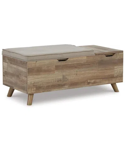 Signature Design By Ashley Gerdanet Storage Bench In Multi