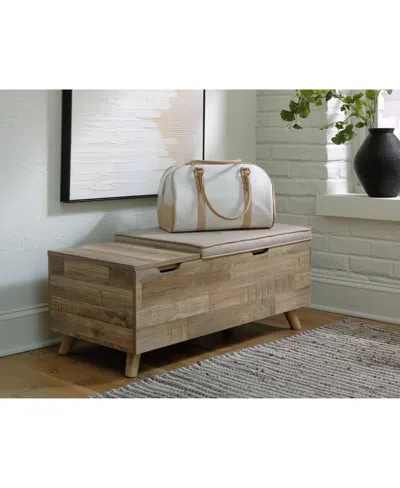 Signature Design By Ashley Gerdanet Storage Bench In Multi