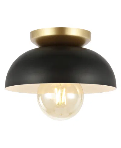 Jonathan Y Paulina 8.5" 1-light Classic Industrial Iron Led Flush Mount