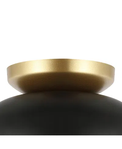 Jonathan Y Paulina 8.5" 1-light Classic Industrial Iron Led Flush Mount