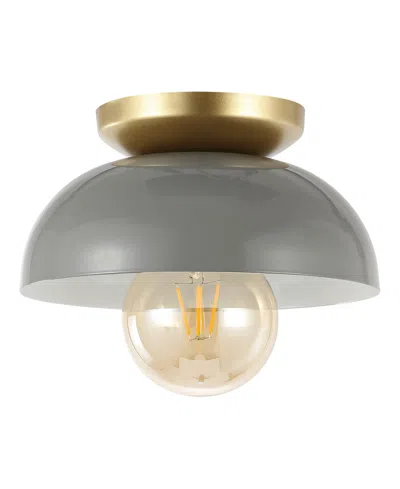 Jonathan Y Paulina 8.5" 1-light Classic Industrial Iron Led Flush Mount