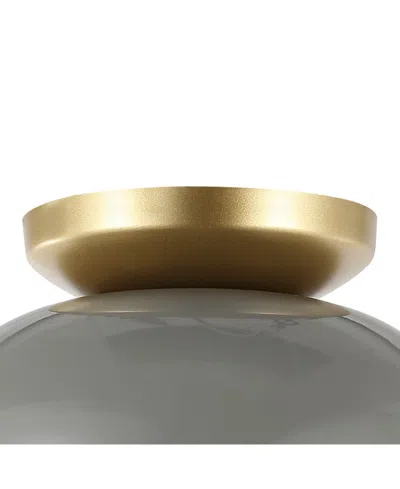 Jonathan Y Paulina 8.5" 1-light Classic Industrial Iron Led Flush Mount