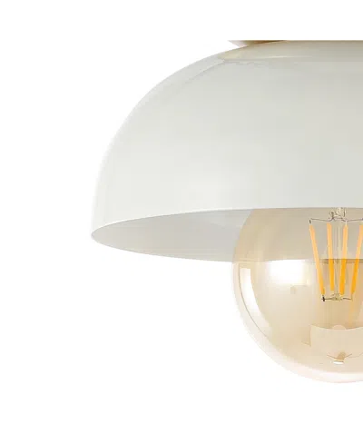 Jonathan Y Paulina 8.5" 1-light Classic Industrial Iron Led Flush Mount