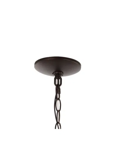 Jonathan Y Manteo 8.25" 1-light Farmhouse Industrial Iron, Glass Outdoor Led Pendant