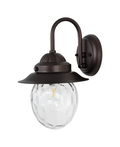 Jonathan Y Rodanthe 8.25" 1-light Farmhouse Industrial Iron, Glass Outdoor Led Sconce