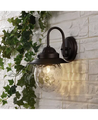 Jonathan Y Rodanthe 8.25" 1-light Farmhouse Industrial Iron, Glass Outdoor Led Sconce