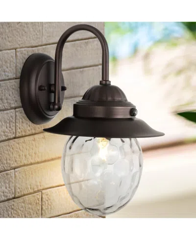 Jonathan Y Rodanthe 8.25" 1-light Farmhouse Industrial Iron, Glass Outdoor Led Sconce