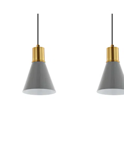 Jonathan Y Apollo 33.5" 3-light Mid-century Modern Iron Adjustable Linear Led Pendant