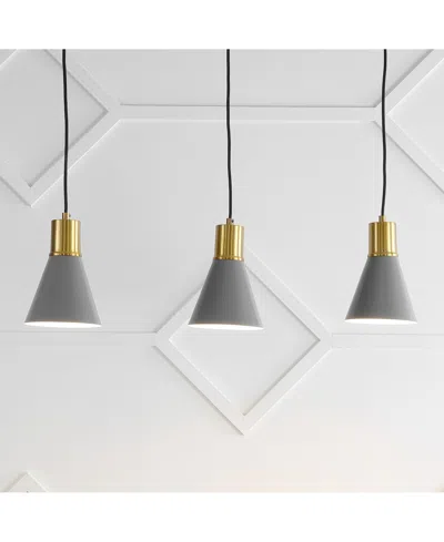 Jonathan Y Apollo 33.5" 3-light Mid-century Modern Iron Adjustable Linear Led Pendant