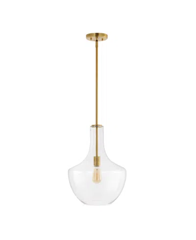 Jonathan Y Watts 13.25" 1-light Mid-century Modern Iron, Glass Led Pendant