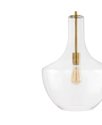 Jonathan Y Watts 13.25" 1-light Mid-century Modern Iron, Glass Led Pendant