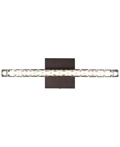 Jonathan Y Alyson 18" 1-light Bohemian Industrial Iron, Acrylic Integrated Led Vanity Light