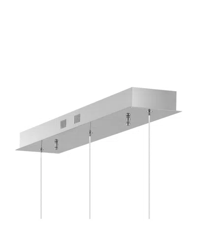 Jonathan Y Elyse Teardrop 33" 3-light Modern Mid-century Iron, Acrylic Integrated Linear Led Pendant