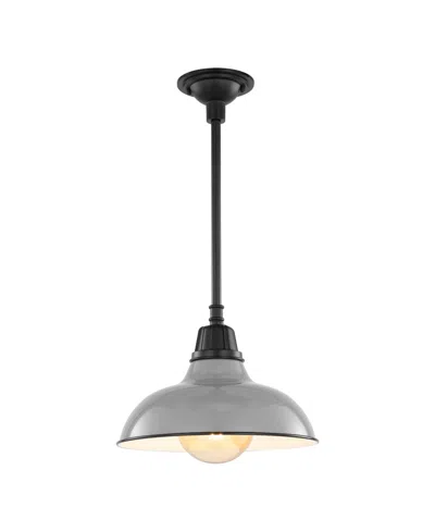 Jonathan Y Jasper 12.25" 1-light Farmhouse Industrial Indoor, Outdoor Iron Led Pendant In Multi
