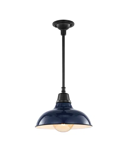 Jonathan Y Jasper 12.25" 1-light Farmhouse Industrial Indoor, Outdoor Iron Led Pendant In Multi