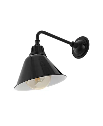 Jonathan Y Croydon 9.63" 1-light Farmhouse Industrial Indoor, Outdoor Iron Led Gooseneck Arm Outdoor Sconce In Multi